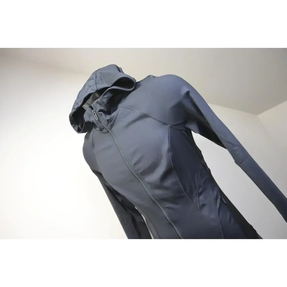 Under Armour Hoodie HeatGear Fitted Stretch Athletic Jacket Black‎ Womens Small